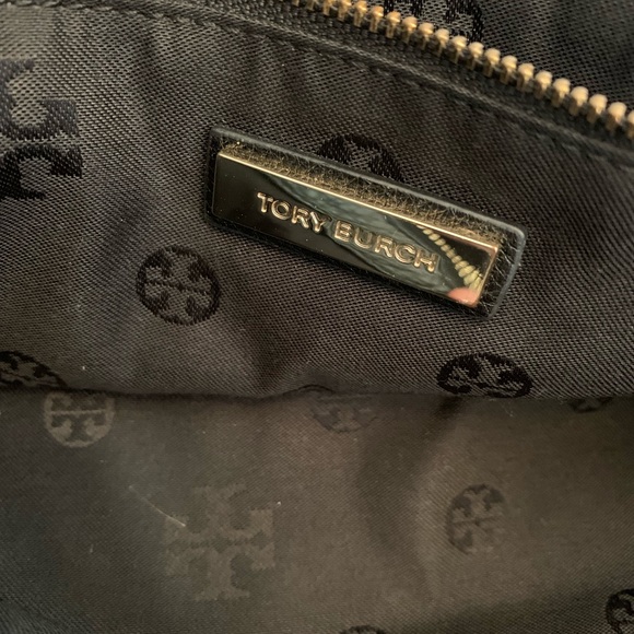 Tory Burch Pebbled Leather Marion Black Chain Bag - Picture 6 of 6